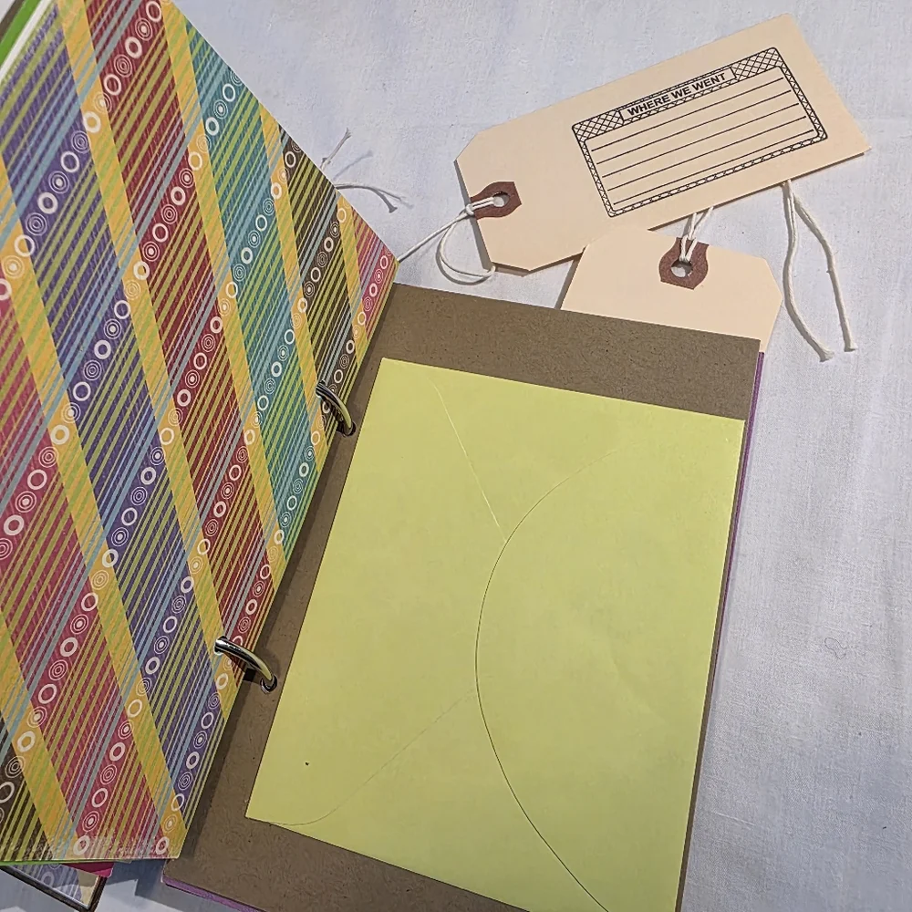 Handmade Colorful Scrapbook Art Junk Journals Set Of 4 Trendy Vintage Look NEW